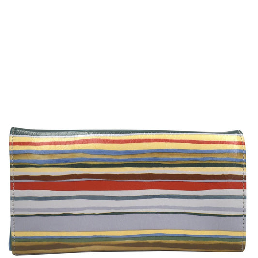 Wider Window Wallet - Wavy Lines - Half price!