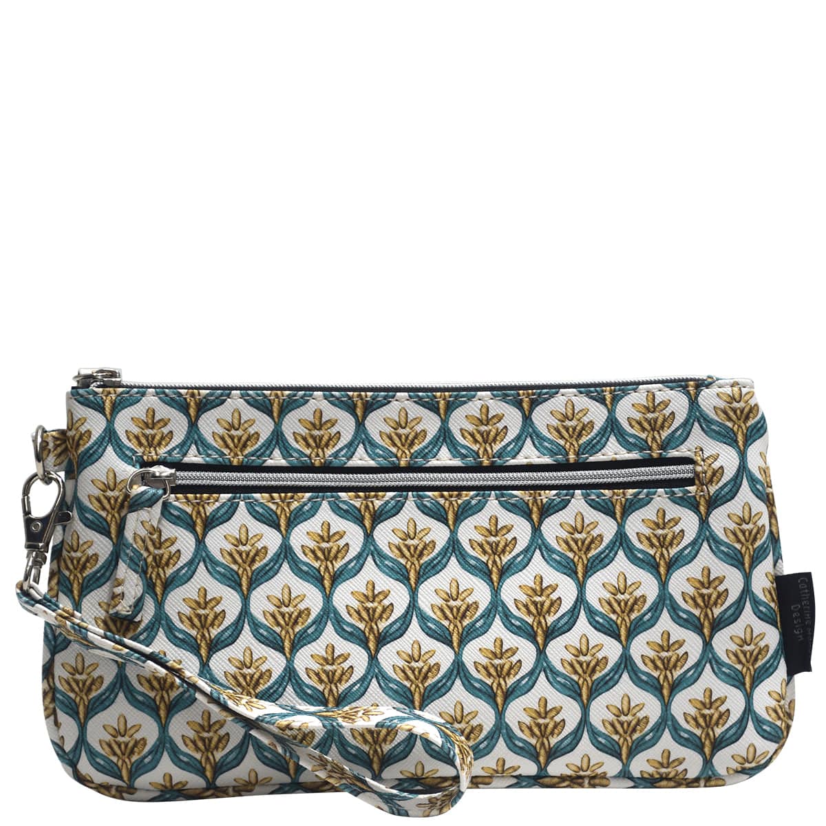 Clutch Wallet - French Chateau Blue Sand