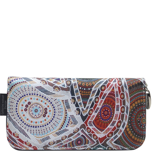 Curved Zip Section Wallet AAP - Family Love