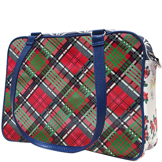 Curved Multi Bag -Tartan Mix