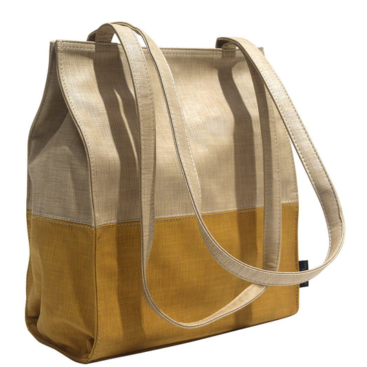 Marseilles Tote - Mustard and Sand - only $29.00!