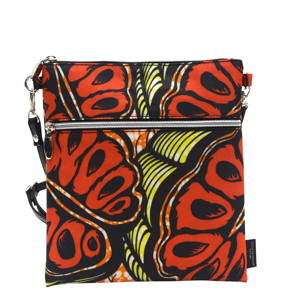 Roma Tote - African Prints - Orange Yellow Seed Print