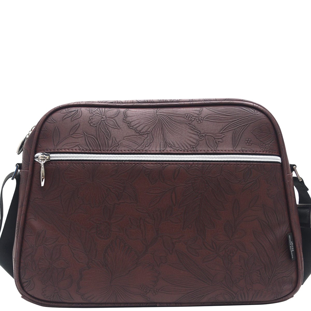 A-Line Bowler - Choc emboss rose