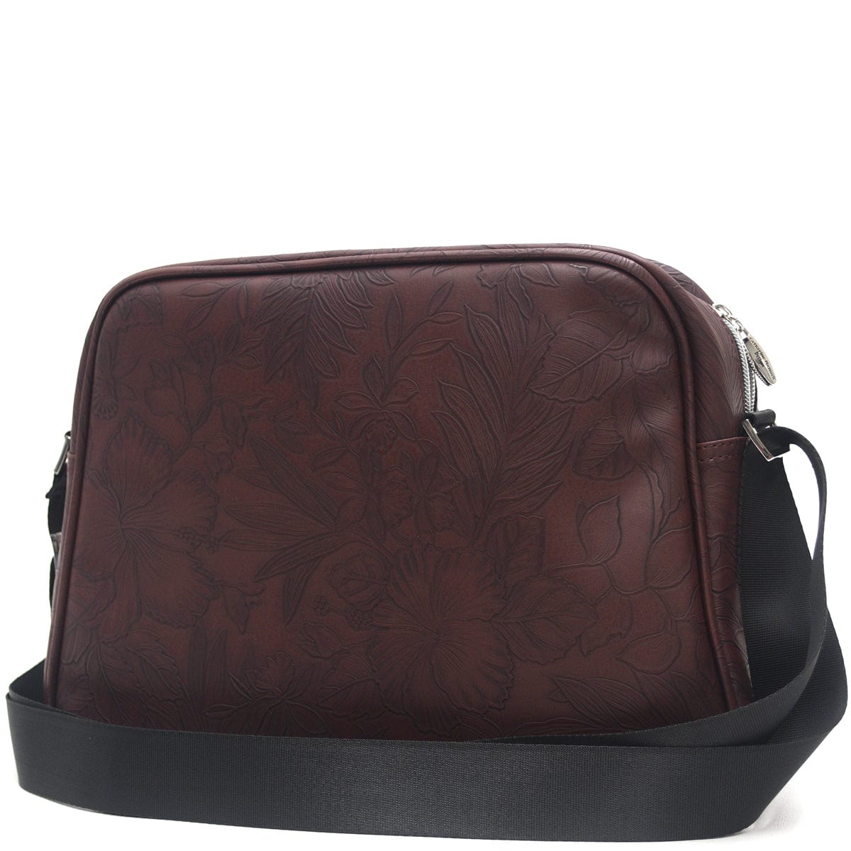 A-Line Bowler - Choc emboss rose