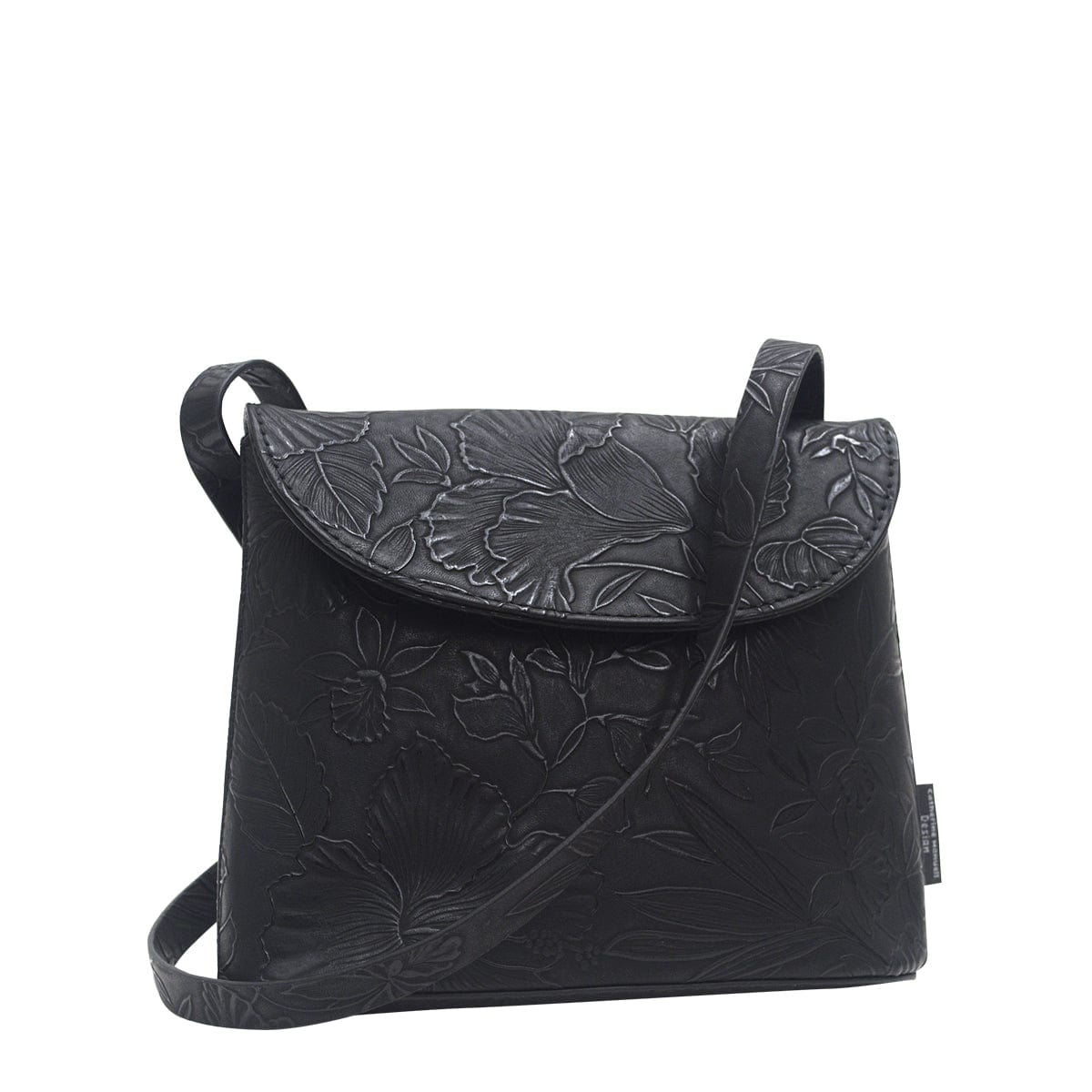 Collins Tote - Black Emboss Rose