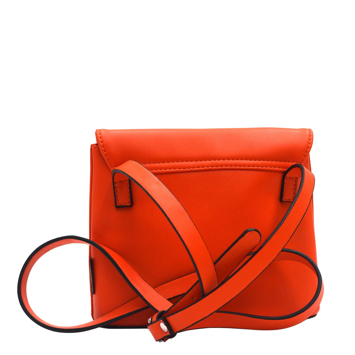 Collins Tote - Orange leather look