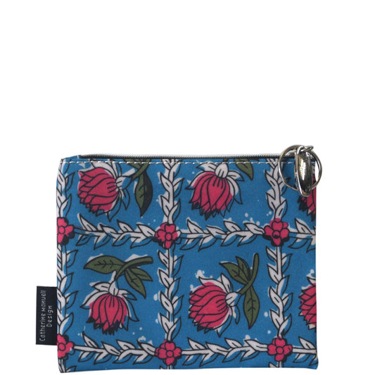 Everyday Purse - Blue Pink Flowers