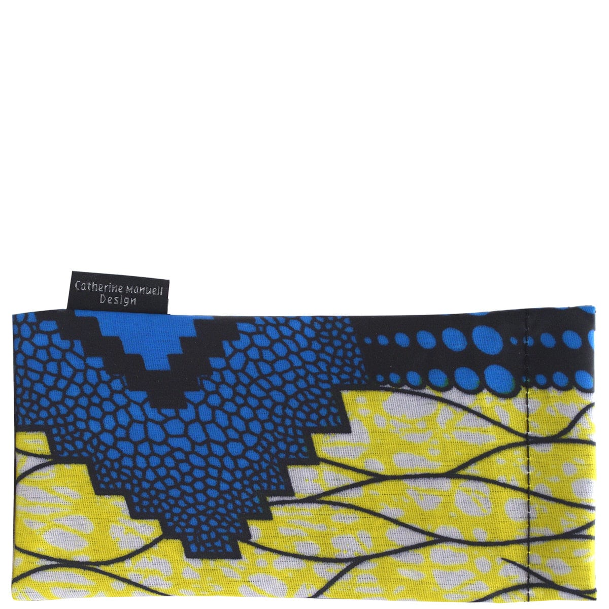 Spec Case - African Prints - Gold Blue River print