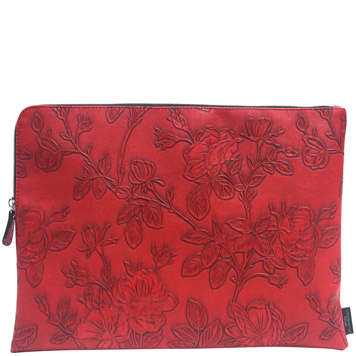 Hot Desk Folio - Red Emboss Rose