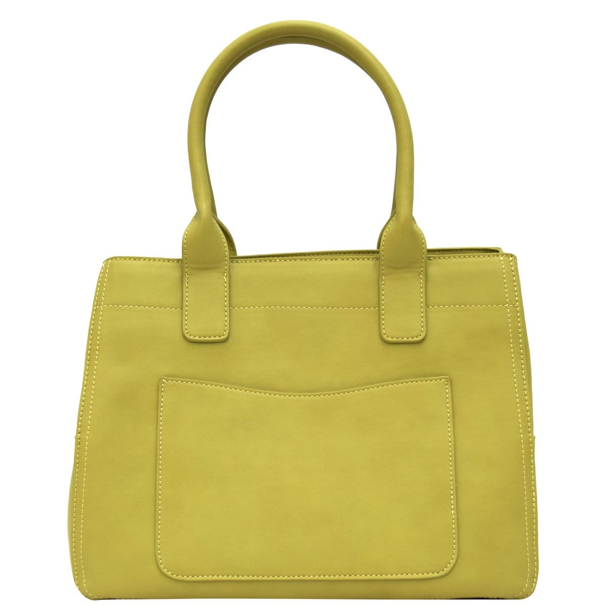 Monroe Tote - Chartreuse Leather Look