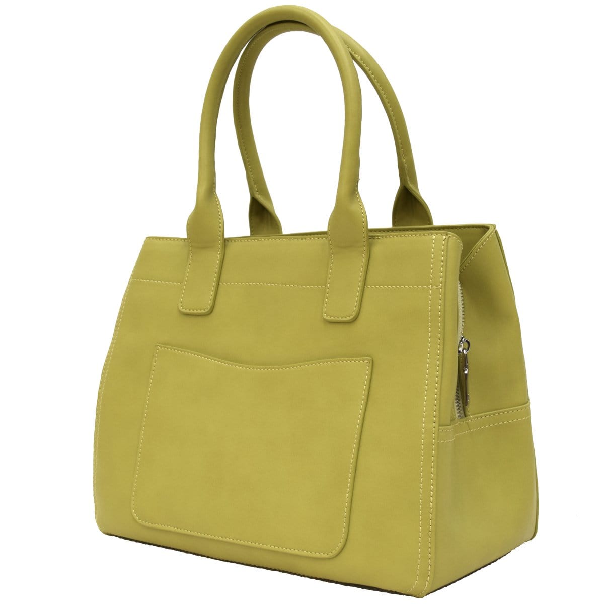Monroe Tote - Chartreuse Leather Look