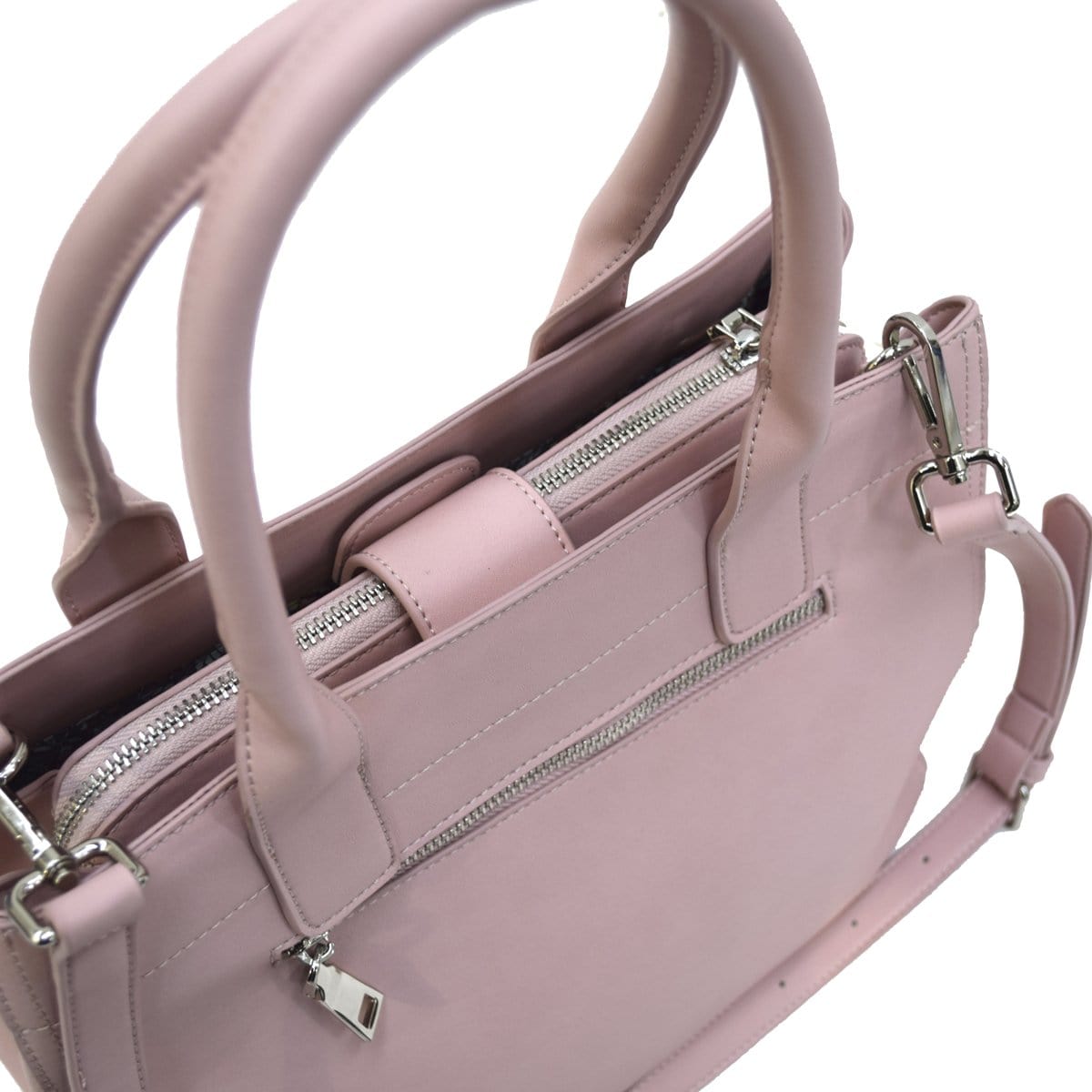 Monroe Tote - Dusty Pink Leather Look