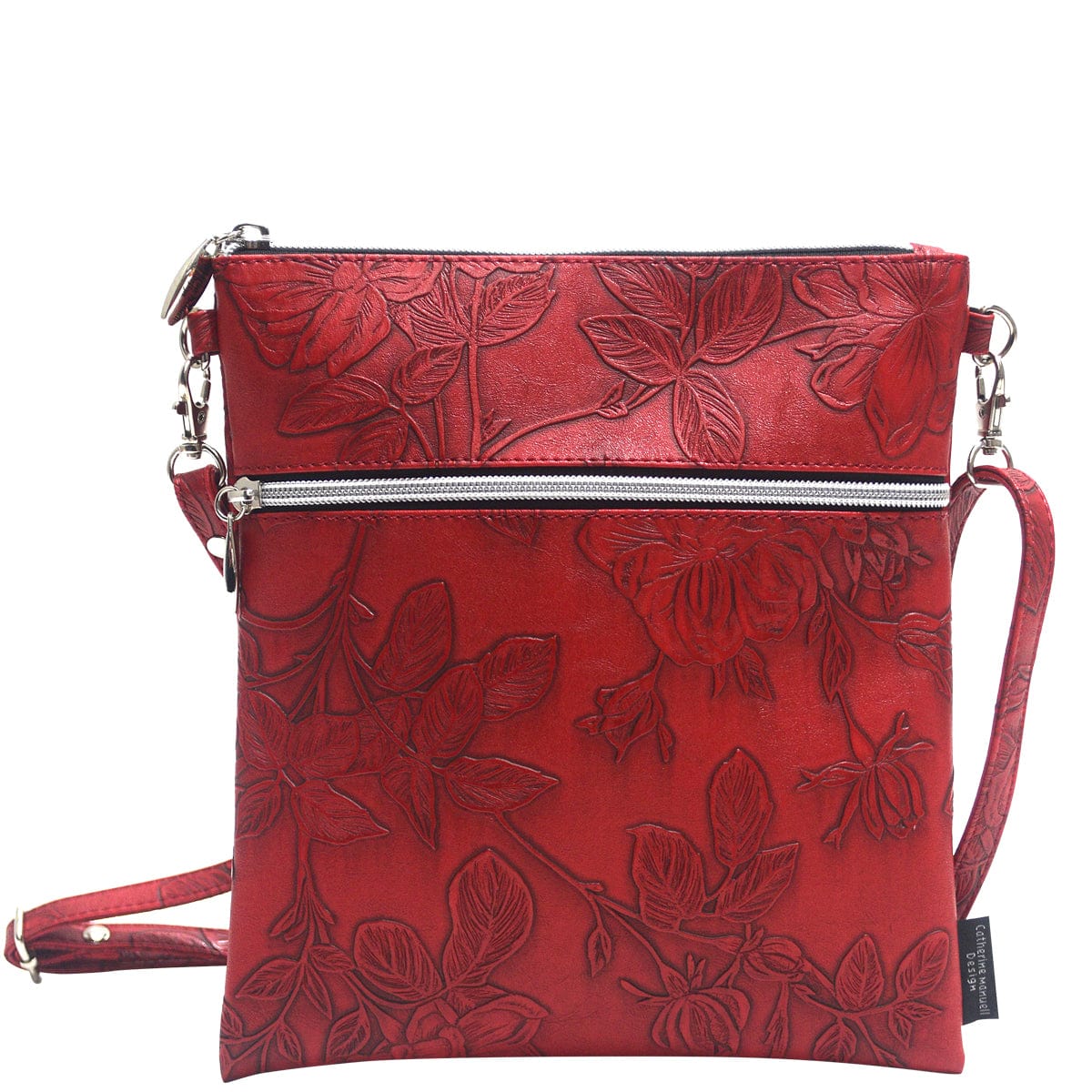 Roma Tote - Red Emboss Rose