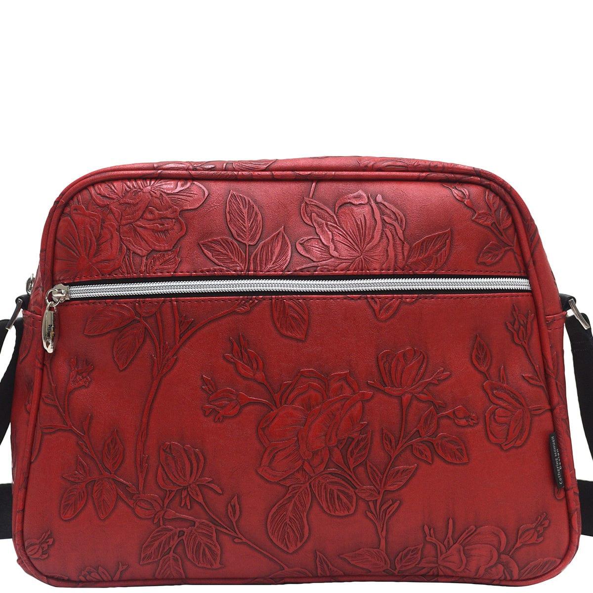A-Line Bowler - Red Emboss Rose