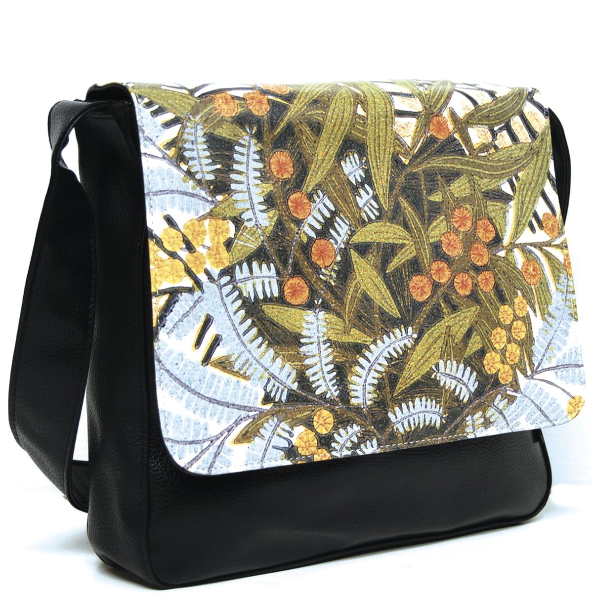 Floral Satchel Bag - Wattle