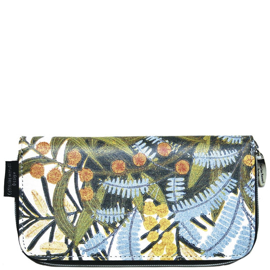 Floral Wallet - Wattle