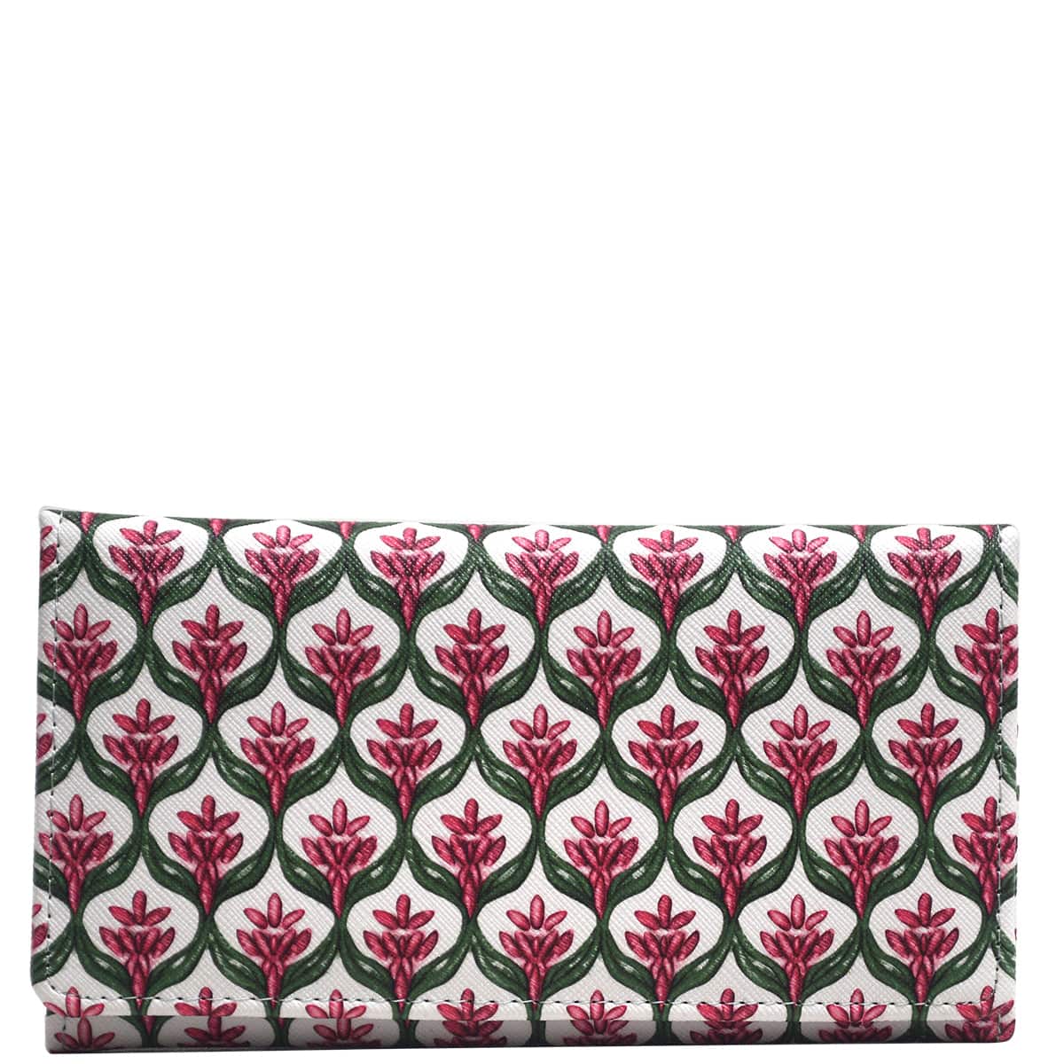 Wider Window Wallet - French Chateau Green Pink