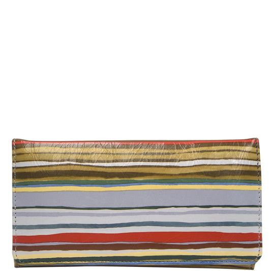 Wider Window Wallet - Wavy Lines - Half price!