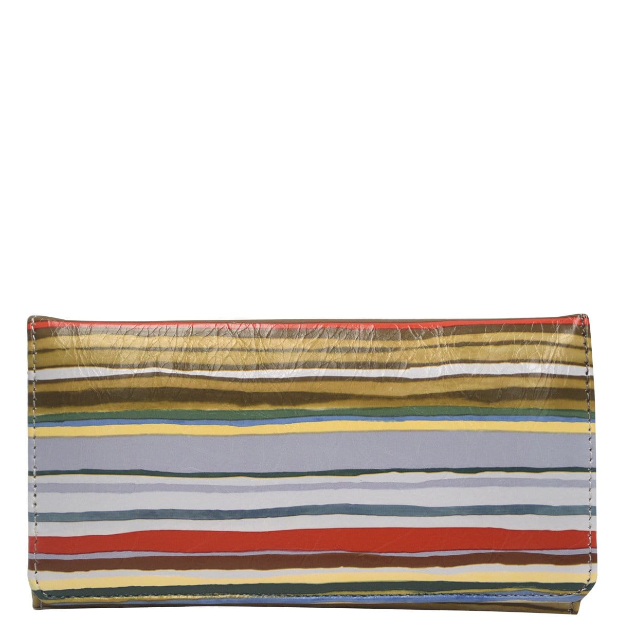 Wider Window Wallet - Wavy Lines