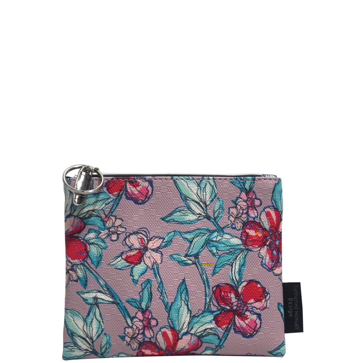 Everyday Purse - Tan Red Sketch Flower