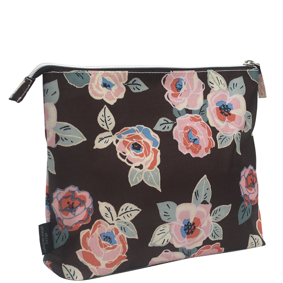 A-Line Toiletry - Large - Brown and Green Flower