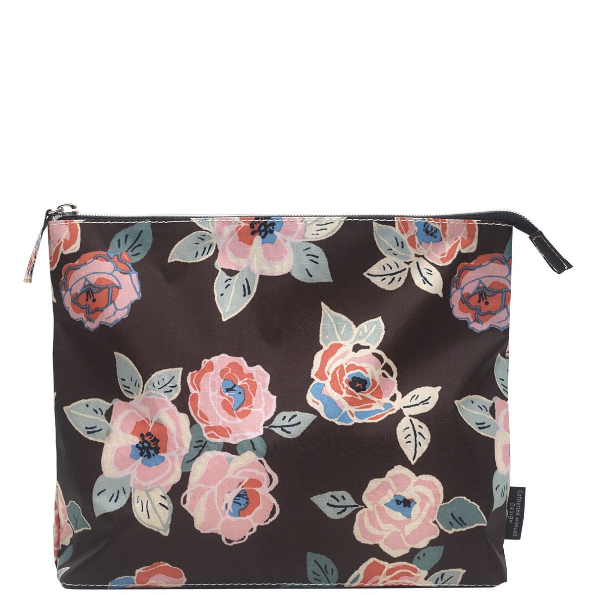 A-Line Toiletry - Small - Brown and Green Flower