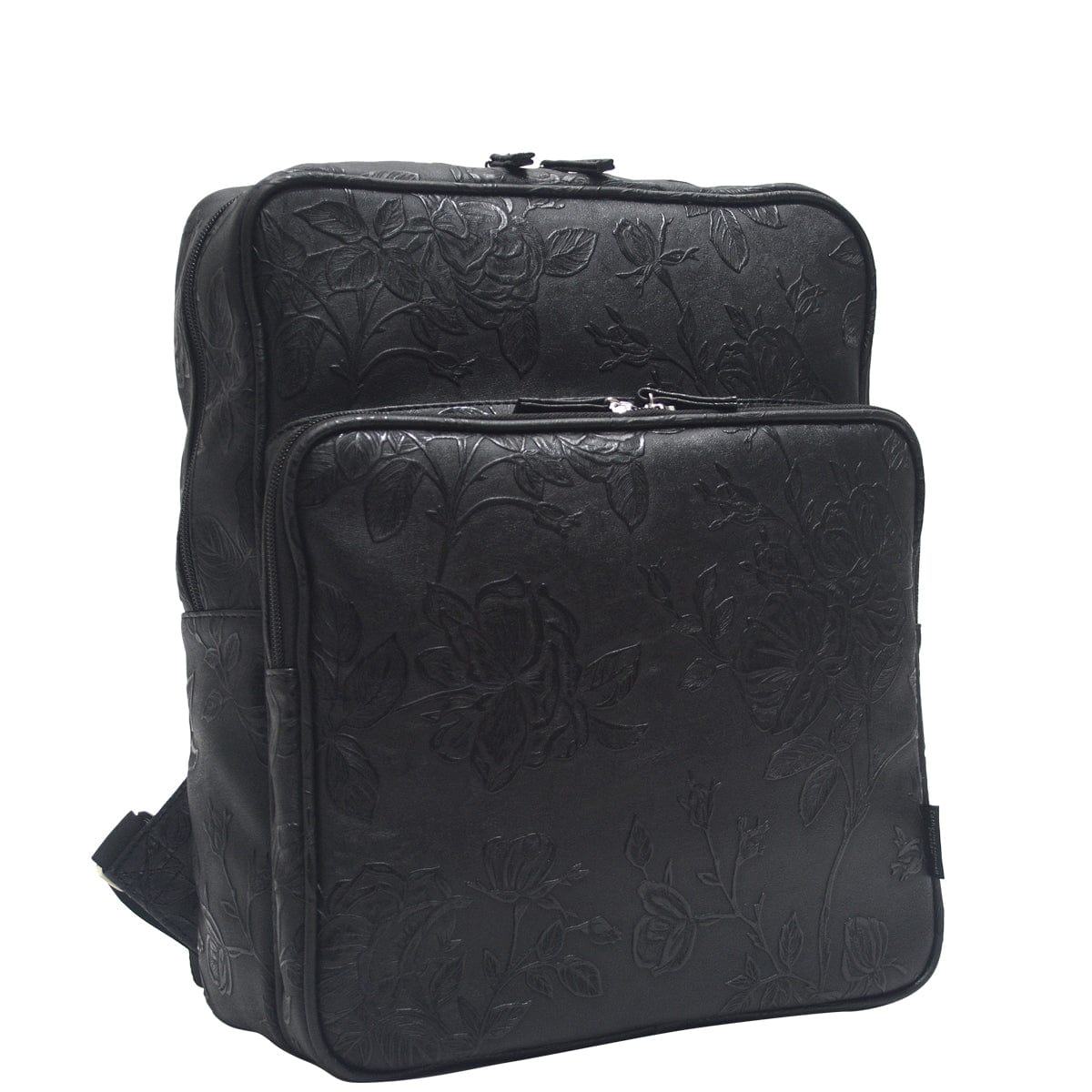 Laptop Backpack - Black Emboss Rose