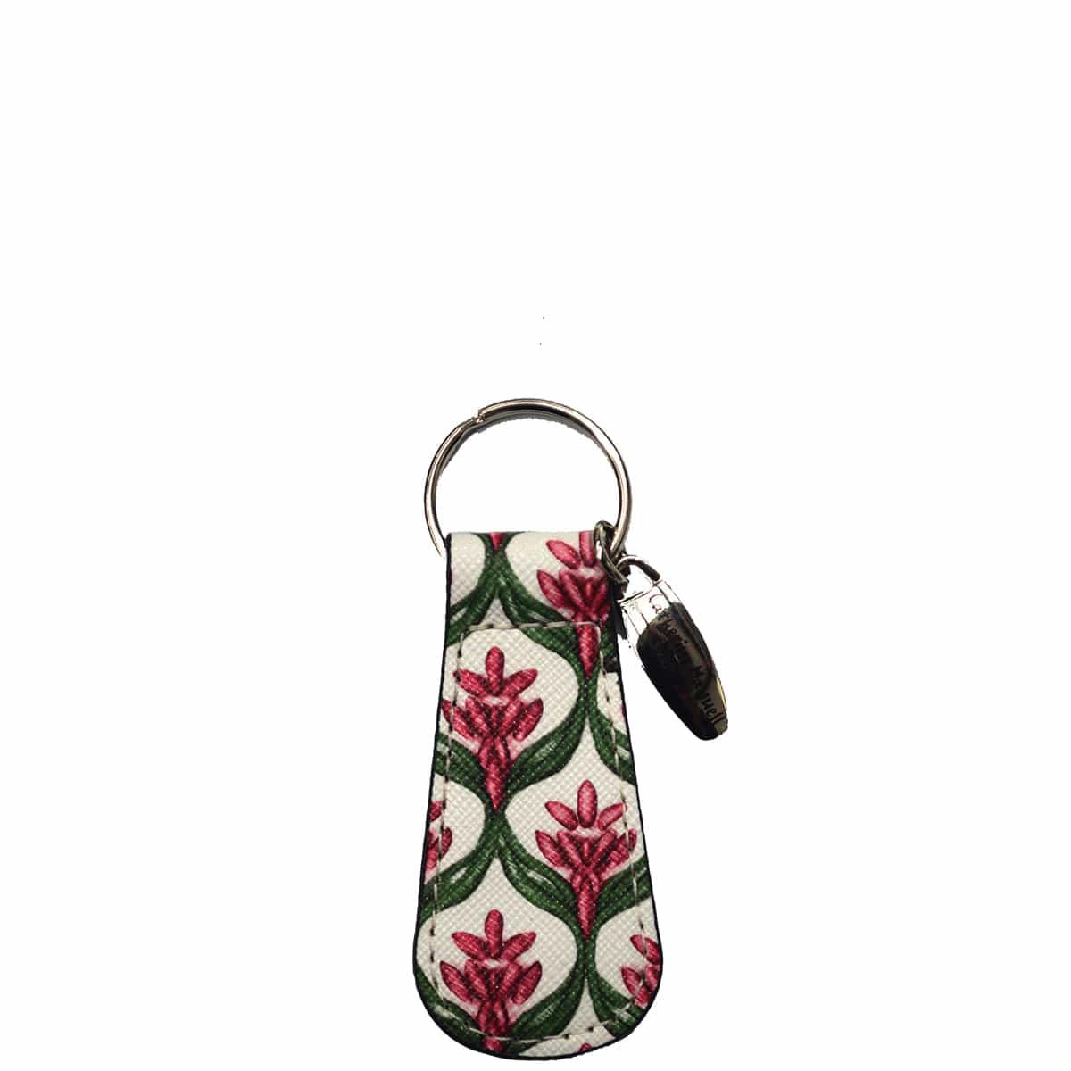 Key Tag - French Chateau Green Pink