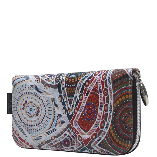Curved Zip Section Wallet AAP - Family Love