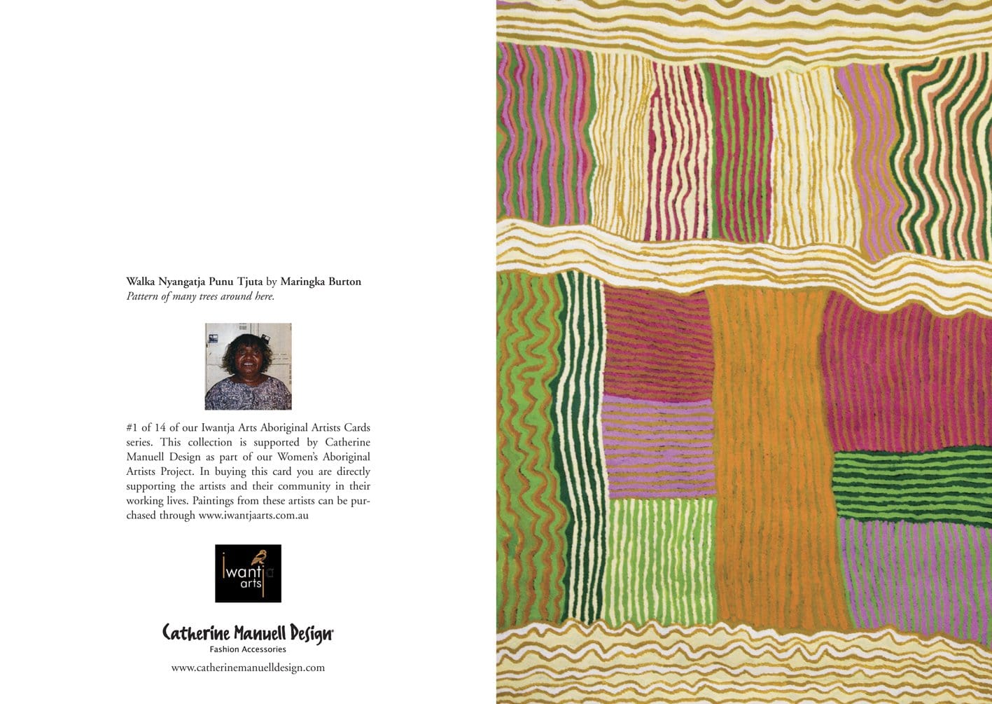 AAP Card (01) - Walka Nyangatja by Maringka Burton